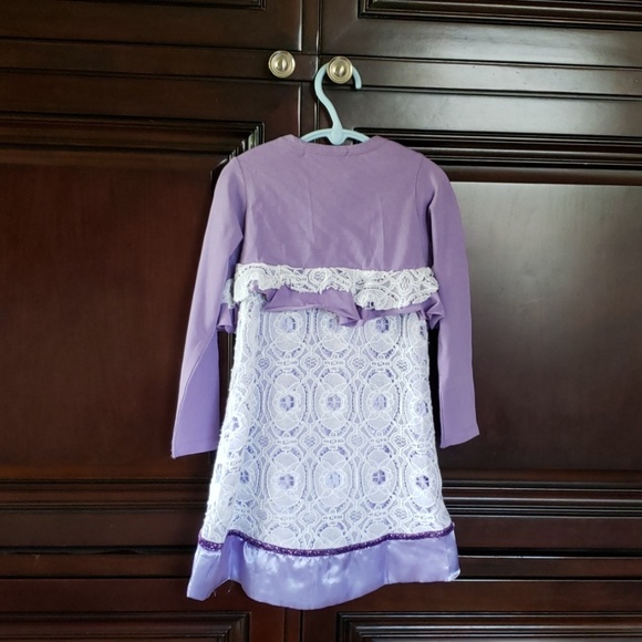 Jelly the Pug sz 5 Purple Lena dress & jacket set - Picture 3 of 8